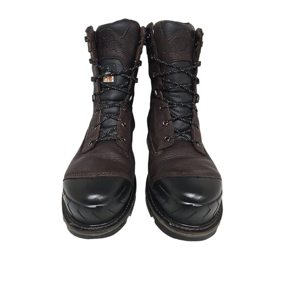 Timberland Men's 8” Boondock HD Composite Toe WP Work Boots A28VR Brown Size 14W - Picture 7 of 8